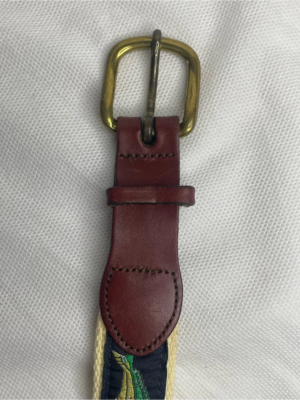 Leather Man Ltd Premium Top Grain Leather Golf Belt Size 40 Mahi Mahi Fish Blue